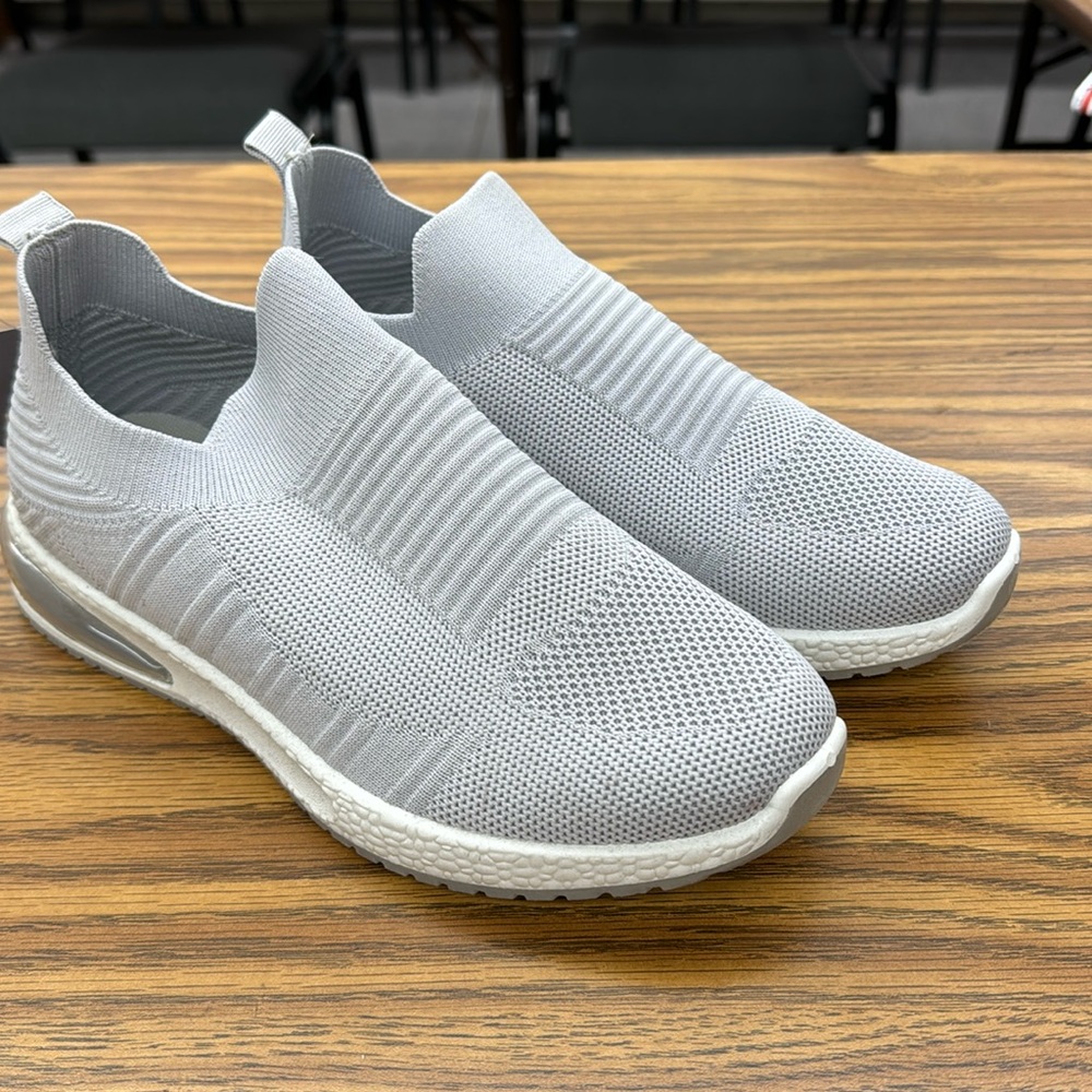 NWT Harmony Balance Womens Gray Slip On Shoe Mobility Stretch Gray 8.5M